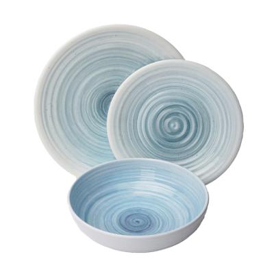 China Hot Selling High Quality Lisbon Environmental Protection Melamine Dinnerware Set Viable Treaty Collocation for sale