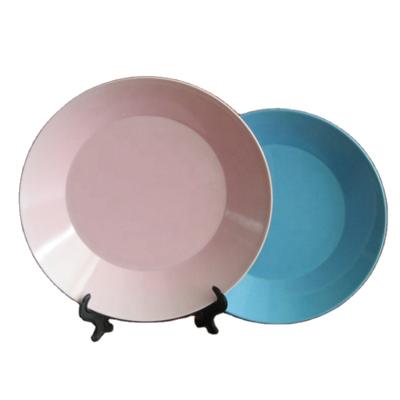 China Round Shaped Melamine Color Mix And Match Dishes Dinner Table Viable Wear for sale