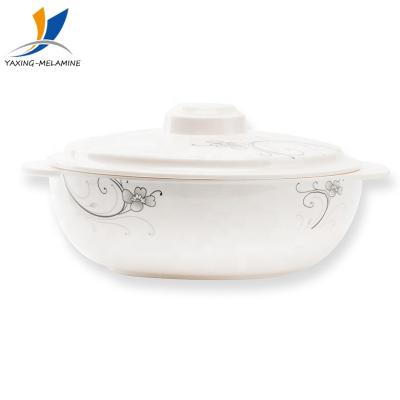 China Viable Chinese Melamine Bamboo Ceramic Soup Bowls with Handles for sale