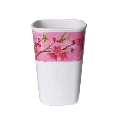 China Sustainable Melamine OEM Pibk Flower 21OZ Tumbler Tumbler Cups for sale