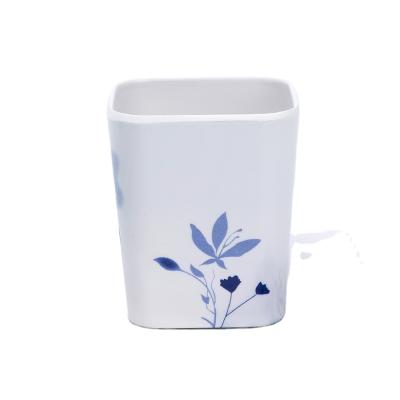 China Melamine Tableware Sustainable Reliable Supplier Drinkware Unbreakable Square Cups And Saucers for sale