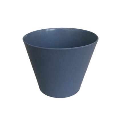 China European Size Mini Small Plastic Melamine Custom Planters OEM Style Modern Nordic Painted Blue Flower Pots Simple Succulent Pot for sale