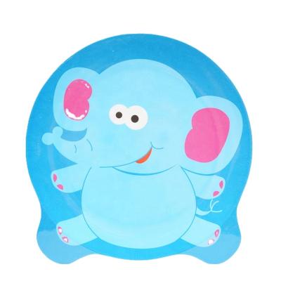 China Minimalist cute elephant printing breakfast bowl kids dinner plate animal set for sale