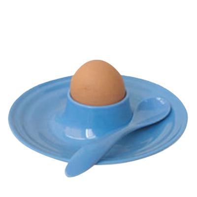 China 5.7 Inch Viable Eggs Ceramic Egg Holder Table Number Holder Tray Plate for sale