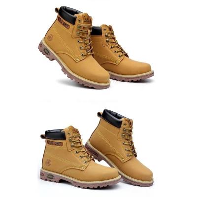 China Quality Steel Microfiber Toe High Toe Leather Safety Boots,Men Work Safety Boots Men Outdoor Work Safety Shoes for sale