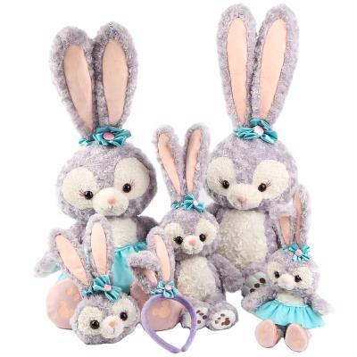 China Long Soft Plush Animals Toy Girls Plush Toys Rabbit Ear Bag Hair Band Soft Plush Toy for sale