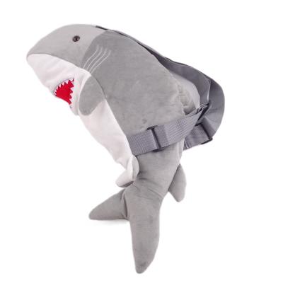 China Plush Backpack Shark Backpack Stuffed Animal Bag With Shark Fanny Pack for sale