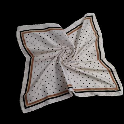 China 100% POLYESTER woven square spring 2022 fashion satin towel autumn summer small new lady solid scarf for sale