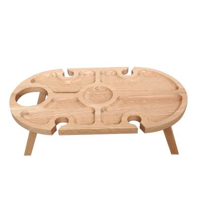 China New Minimalist Style Wine Glass Environmental Friendly Solid Wood Rack With Fruit Dish Wine Glass Rack for sale