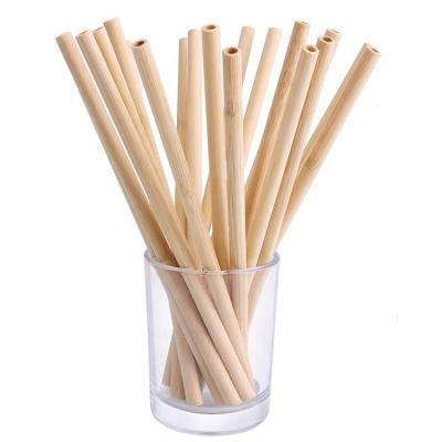 China Wholesale Minimalist Degradable Natural Bamboo Straws Reusable Drink Straws Pattern Customization for sale