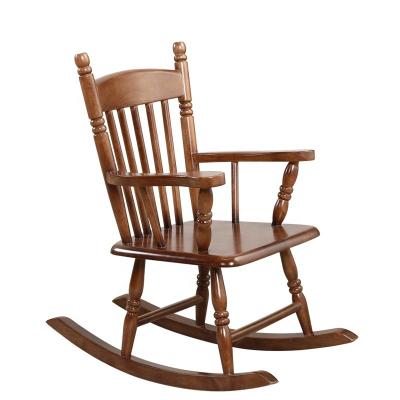 China American Custom Environmental Friendly Solid Wood Rocking Chair After Dinner Balcony Lounge Chair for sale