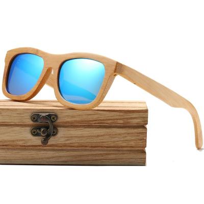 China Wholesale Fashion Sun Glasses Bamboo Wooden UV Protection High End Polarized Sunglasses for sale