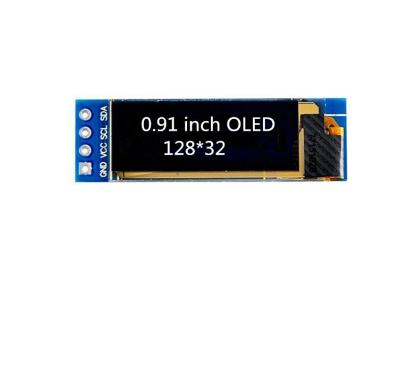 China LCD display oled TV inch 128x32 IIC I2C 0.91 OLED0.91Display SSD1306 white/blue conductors IC Voltage 3.3V 5V for sale