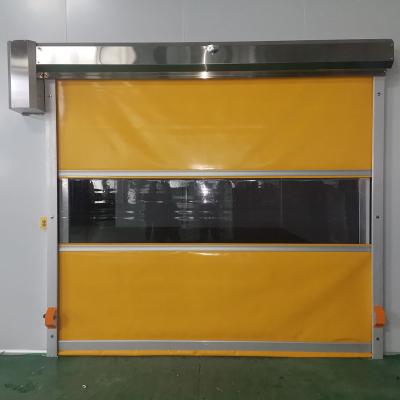 China Industrial Fast PVC Interior Automatic Aluminum High Speed ​​Rolled Door Roller Shutter Sound Insulation Custom Radar Detection for sale