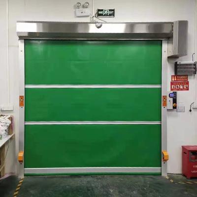 China Fast Dust Workshop Purification Door Shutter Sound Insulation PVC Rolling Intelligent Automatic Lifting Electric Motor for sale