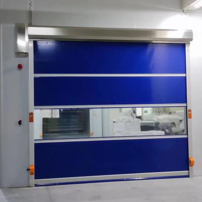 China Fast Door Industrial Workshop Shutter Rolling PVC Sound Insulation PVC Door Induction Switch Password Swipe Card Face Recognition for sale