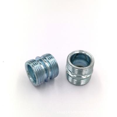 China Bamboo Wire Double Head Tooth Belt Screw Furniture Mesh Pipe 25.4MM Pipe Connector Carbon Steel Galvanized for sale