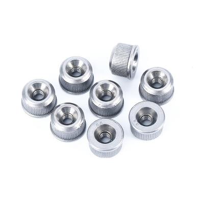 China Carbon Steel Weld Nut Cold Inner Thread Round Nut Non-Standard Plain Color Cylindrical Heading Nut M6 for sale