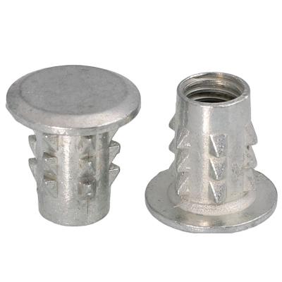 China Zinc Alloy Sharp Link Nut Furniture Nut Joint Bolt Blind Hole Pointed Nut M8 for sale