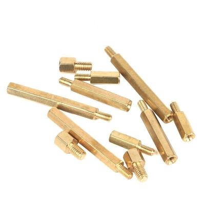 China Pure Copper Single Hexagon Copper Column Nut Main Board Support Column Isolation Column Shell Screw for sale