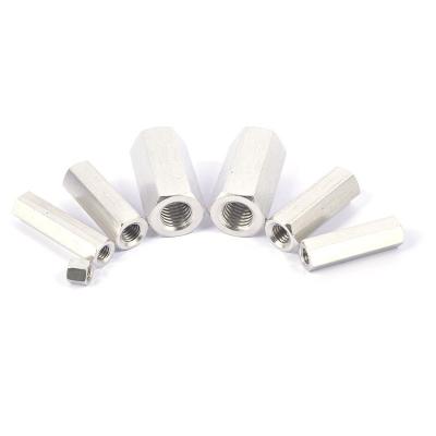 China Iron 304 stainless steel hexagon nut long thickened and lengthened welded joint nut M6M8M10M12M16M14 for sale