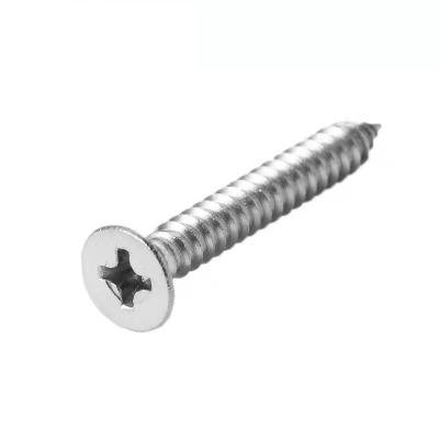 China Iron 304 Stainless Steel Self Tapping Screw GB846 Cross Slot Countersunk Head Screw ST6.3 for sale