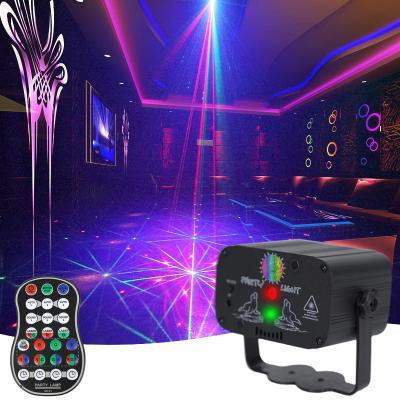 China Fashion Mini Stage Light Colorful Decoration LED Residential Stage Lighting Starry Sky Projection Atmosphere Laser Stage Light for sale