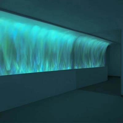 China New Arrival Water Ripple Light And Shade Atmosphere Modern Light 3D LED Flame Wall Joint Light for sale