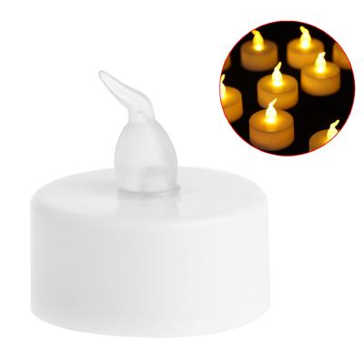 China Battery Operated Realistic Flickering Flameless Tea Lights LED Candles Tea Light Holiday Decorative Lights for sale