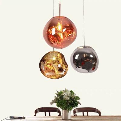 China Modern Bar Chandelier Nordic Modern Creative Personality Mounted Gold Chandelier Restaurant Bar Stone Lamp Light Luxury Lava Chandelier for sale