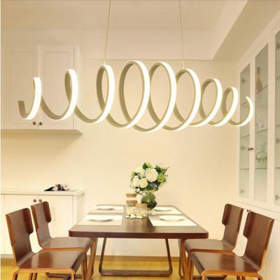 China Postmodern Minimalist Living Room Chandelier Restaurant Decoration Spring Modern Led Nordic Chandelier for sale