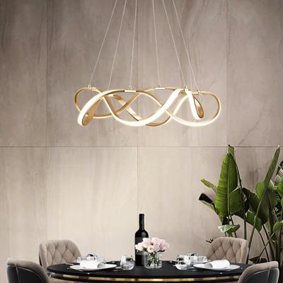 China Modern creative Nordic postmodern personality chandelier simple aluminum chandelier living room dining room chandelier for sale