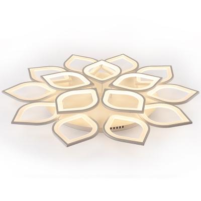 China Modern Style Square Circle LED Flower Acrylic Material Modern Ceiling Light for sale