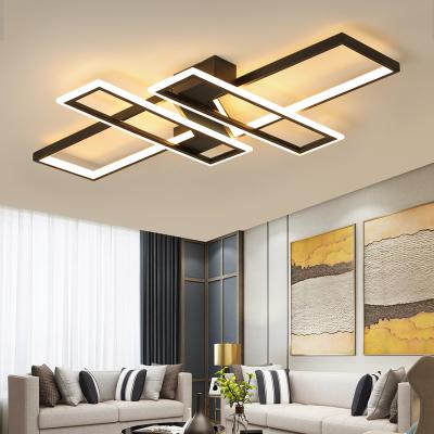 China Modern High Quality Square Cafe Decorative Residential LED Ceiling Light for sale