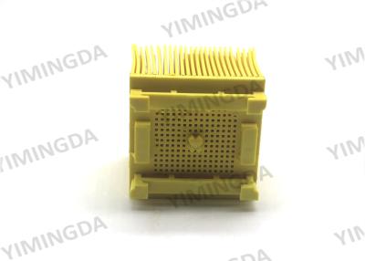 China *43mm da cerda 50 * 50 do cortador da cor de nylon do amarelo da escova do pé quadrado auto para Orox à venda