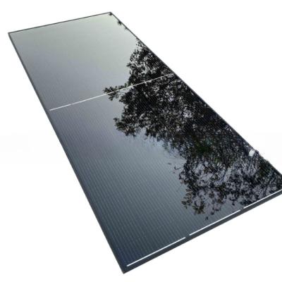 China 15A 580w High Power High Permeability Glass Half Piece Black Photovoltaic Solar Panel Module for sale