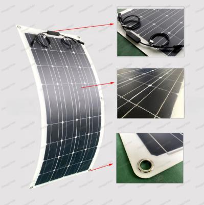 China 100 - watt solar bendable flexible plate solar panels (application: RV, boat, hut, tents, car, etc.) 1143*540*21mm for sale