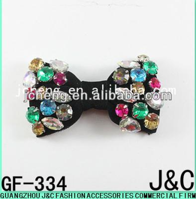 China 2013 Colorful Acrylic Stone Fabric Handmade Shoe Buckle Pearl Shoe Decoration Bow for sale