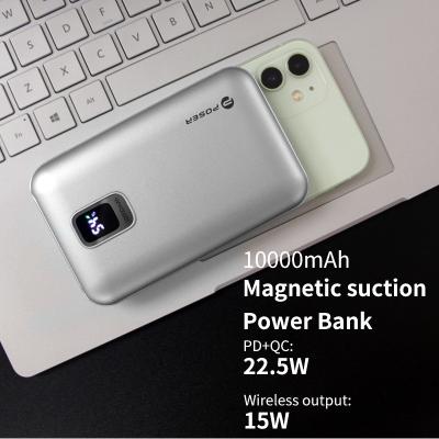 China Fast Charging Support 10000mAh Magnetic Wireless Charging PD22.5W Fast Charging Power Bank 2022 Hot Wired New for sale