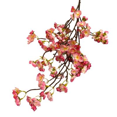 China Beautiful Colorful Exquisite Workmanship Decorative Cherry Blossom Flower Artificial Flower Supplies Lower Price for sale