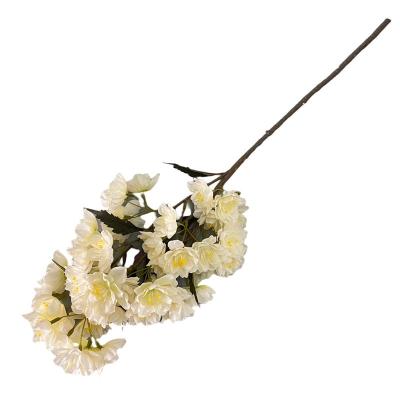 China New Trendy Design Lower Price Decorative Softtuch Artificial Flowers For Car Decor Artificial Cherry Blossom Flower for sale