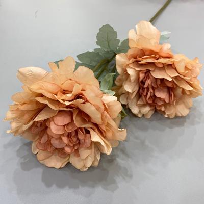 China Beautiful Furniture Plant Colorful Wholesale Decoration Flower Artificial Peony Flower for sale