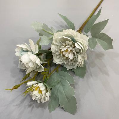 China Beautiful Peony Artificial Flower In Vase Plant Colorful Flower Wholesale Indoor Decoration for sale