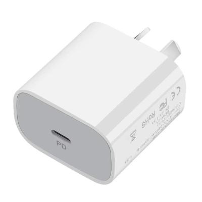 China Quick EU Plug Mobile Phone 18W 20W PD Smart Charger AU Adapter Charger Super Fast Charger for sale