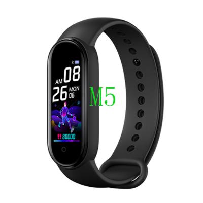 China Hot Heart Rate Smart Watch Wifi New Product M5 Fitness Tracker Band MI 5 Band Bracelet For Wholesale In 2021 for sale