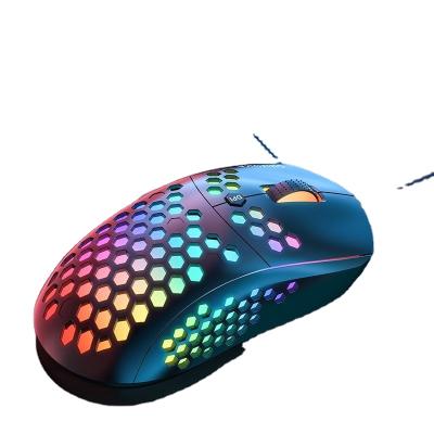 China E-sports Adjustable Six DPI RGB Lamp lol Cf Jedi Survival Eat Chicken Wired Mouse For Drop Shipping FM-009 for sale