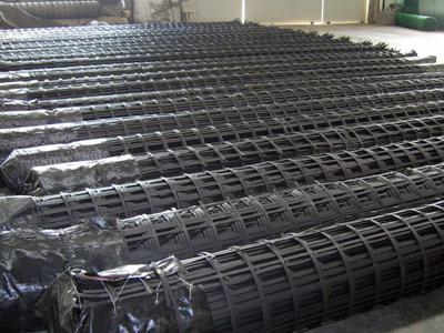 China Biaxial Geogrid used in Highway Railway Airport for sale