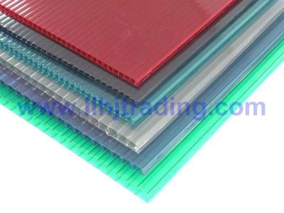 China Anti-drip Twin Wall Hollow Polycarbonate Sheet for sale