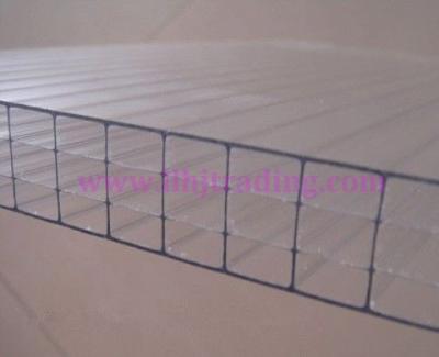 China 10-20mm thick 4 Layer Polycarbonate Hollow Sheet for sale