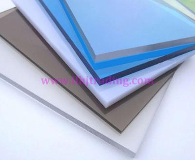 China High Transparency Solid Polycarbonate Sheets for sale